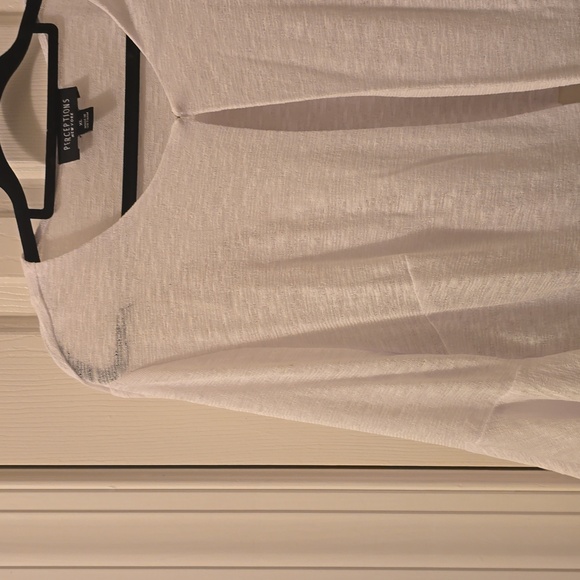 PERCEPTIONS BRAND WOMEN'S WHITE SHORT OPEN CARDIGAN SHRUG SIZE XL - Picture 6 of 16